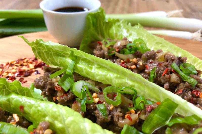 Vegetable Lettuce Wraps with Plant-based Protein