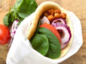 Spicy Plant-based Garbanzo Bean Wrap