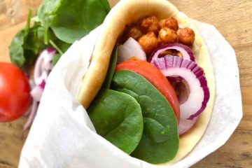 Spicy Plant-based Garbanzo Bean Wrap