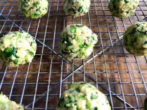 Veggie Meatballs Before Being Baked